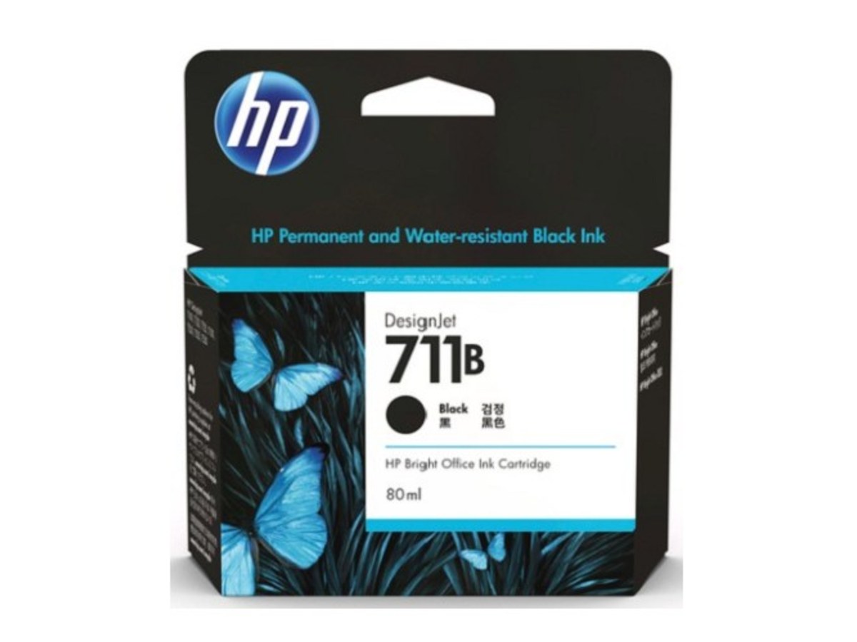 HP 711B 80ml 黑色墨水匣 3WX01A