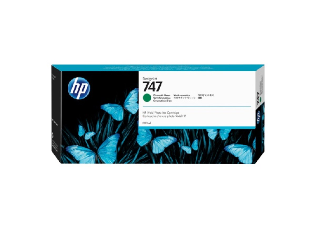 HP 747 300ml 綠色墨水匣 P2V84A