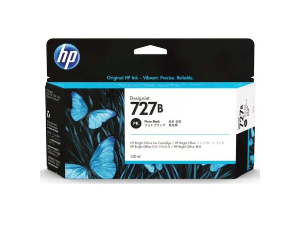 HP 727B 130ml 相片黑色墨水匣 3WX14A