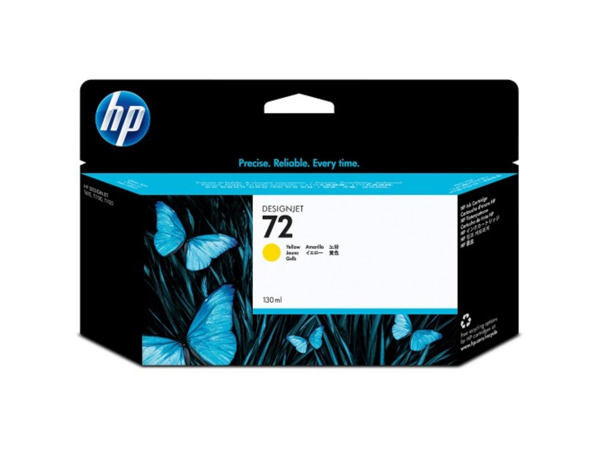HP 72 130ml 黃色墨水匣 C9373A
