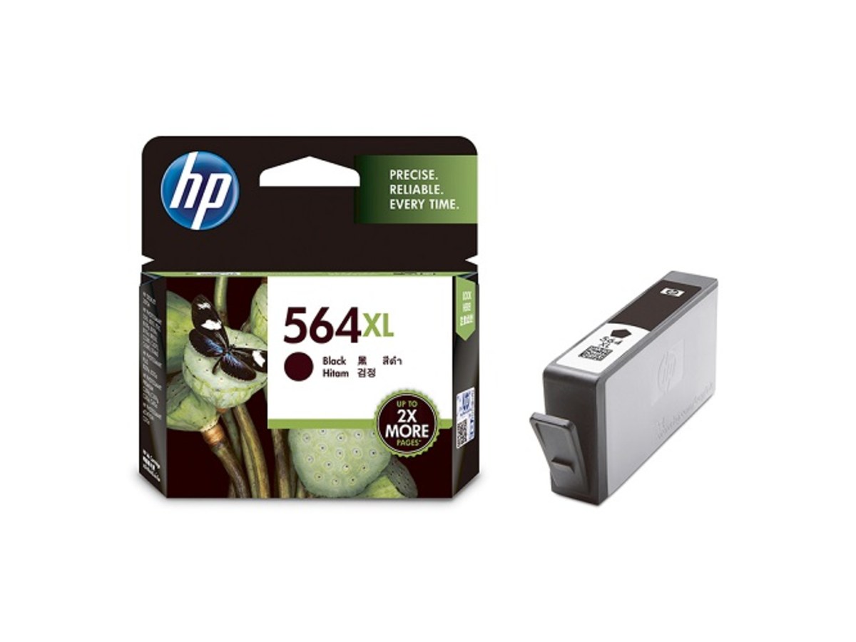 HP 564XL 高印量黑色染料墨水匣 CN684WA