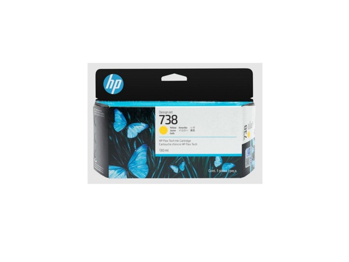 HP 738 130ml 黃色墨水匣 498N7A
