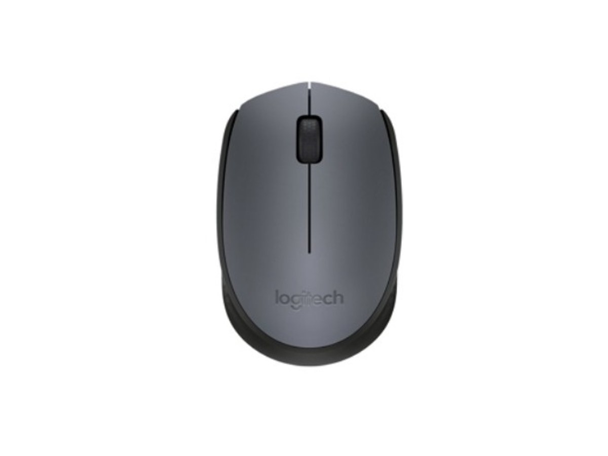 LOGITECH M171 灰黑色2.4GHz無線滑鼠 910-004660