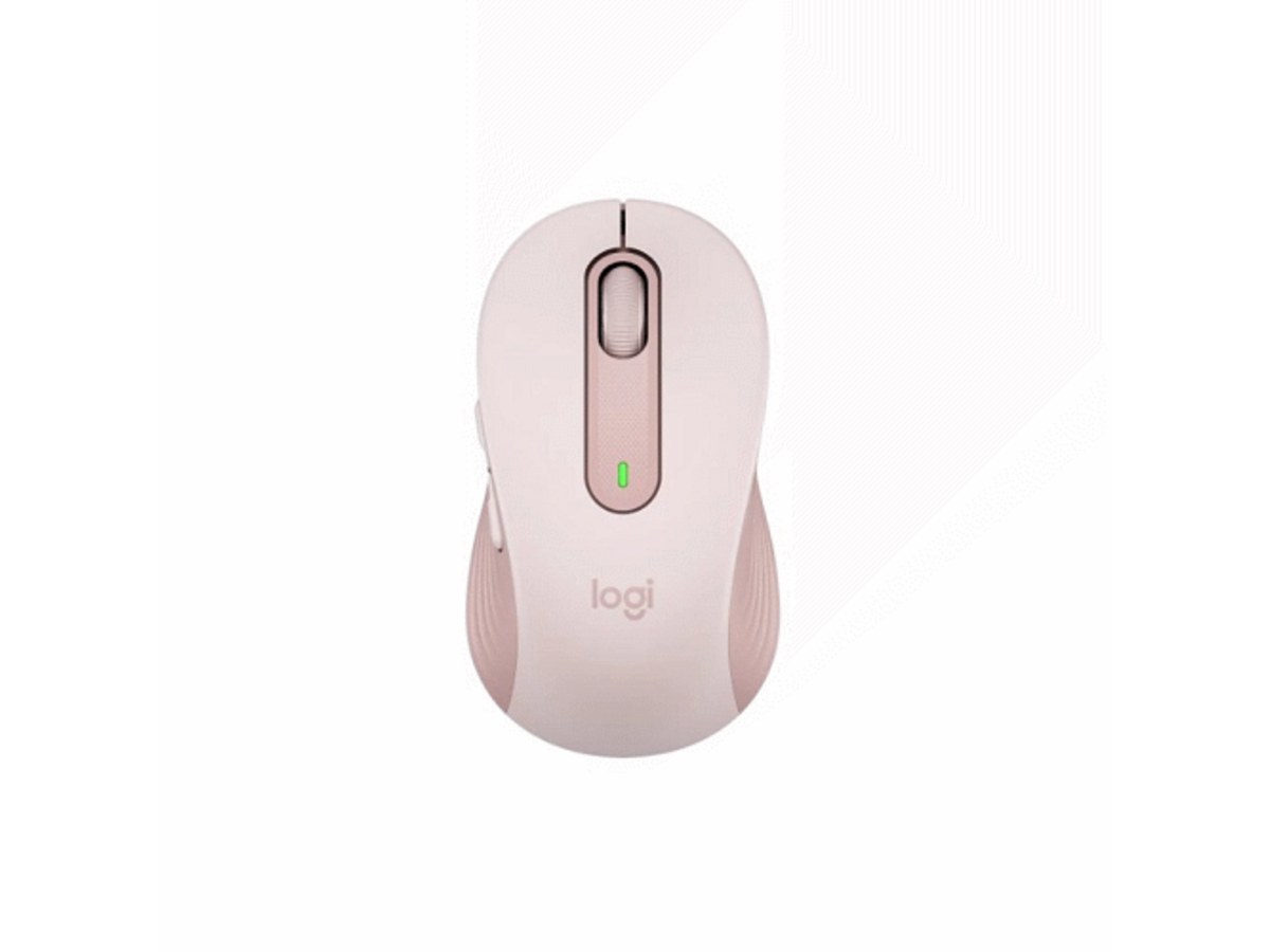 LOGITECH Signature M650 玫瑰粉靜音無線滑鼠 910-006260