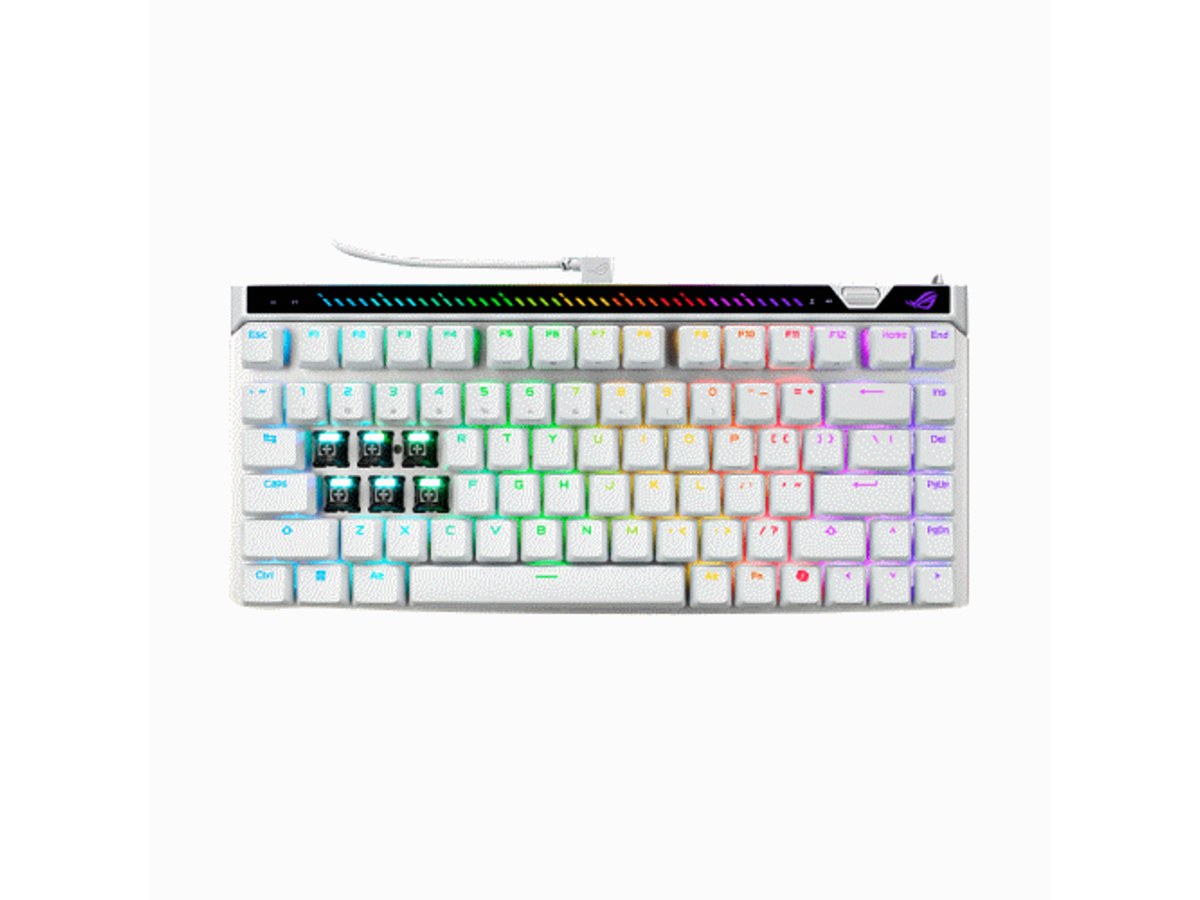 ASUS ROG Falchion Ace 75 HE 白色磁軸有線電競鍵盤 ROG-FALCHION-ACE-V2-WHT