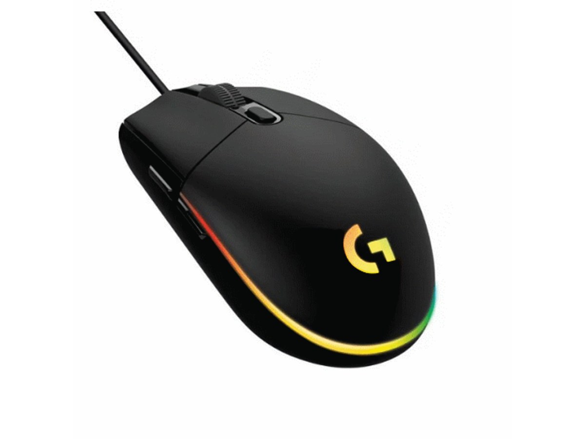 LOGITECH G102 LIGHTSYNC 黑色RGB有線電競滑鼠 910-005805