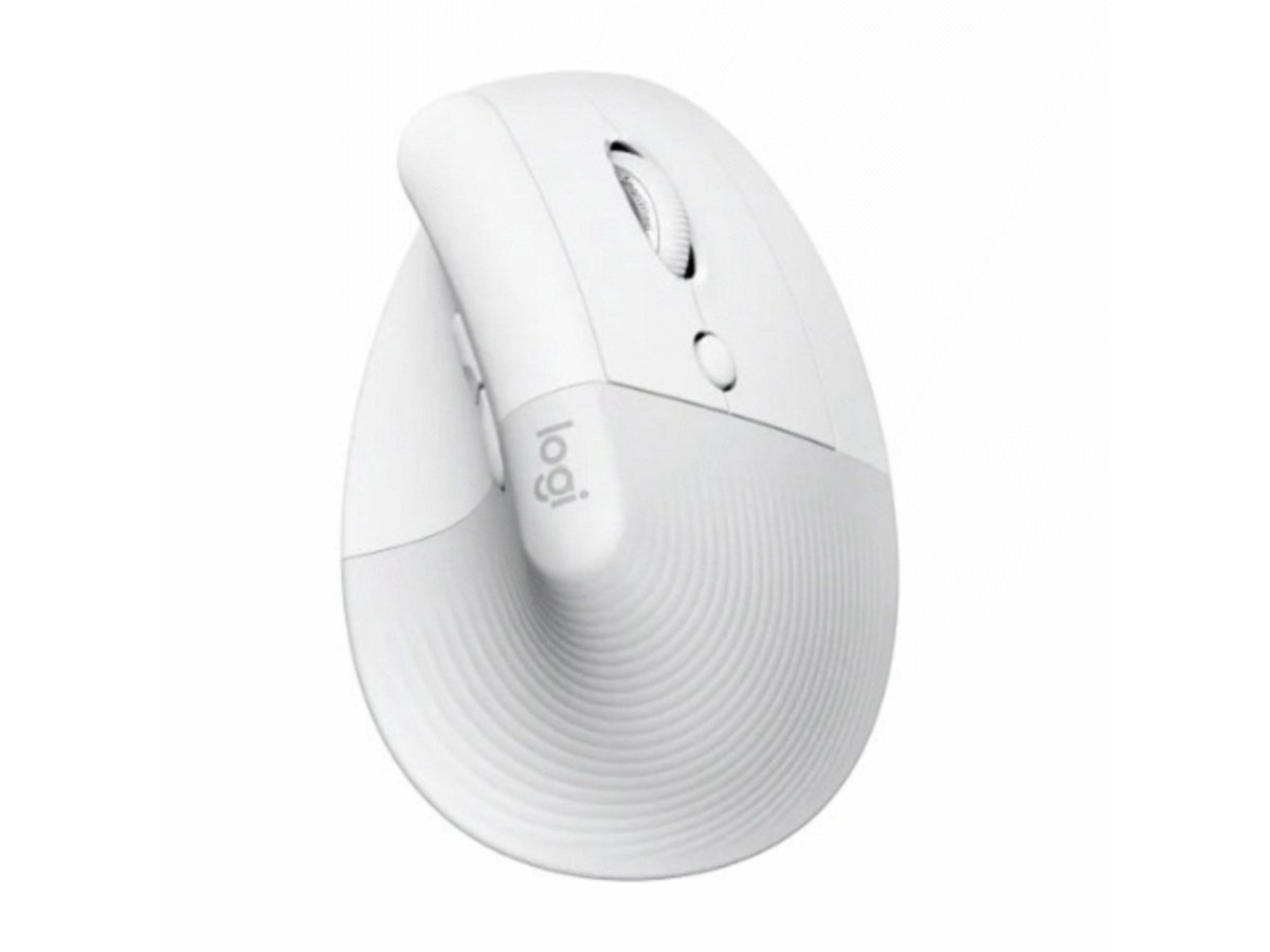 LOGITECH Lift 珍珠白人體工學無線垂直滑鼠 910-006483