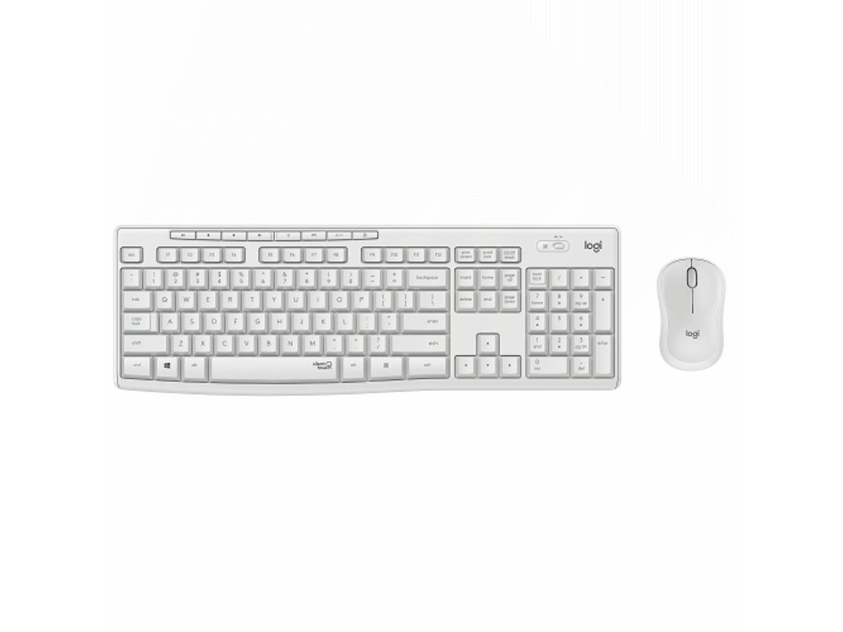 LOGITECH MK295 珍珠白 靜音無線鍵盤滑鼠組 920-009831