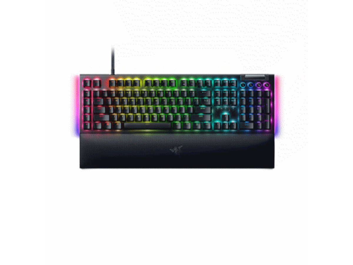 Razer BlackWidow V4 黑寡婦蜘蛛 黃軸RGB機械式電競鍵盤 RZ03-04693300-R3T1