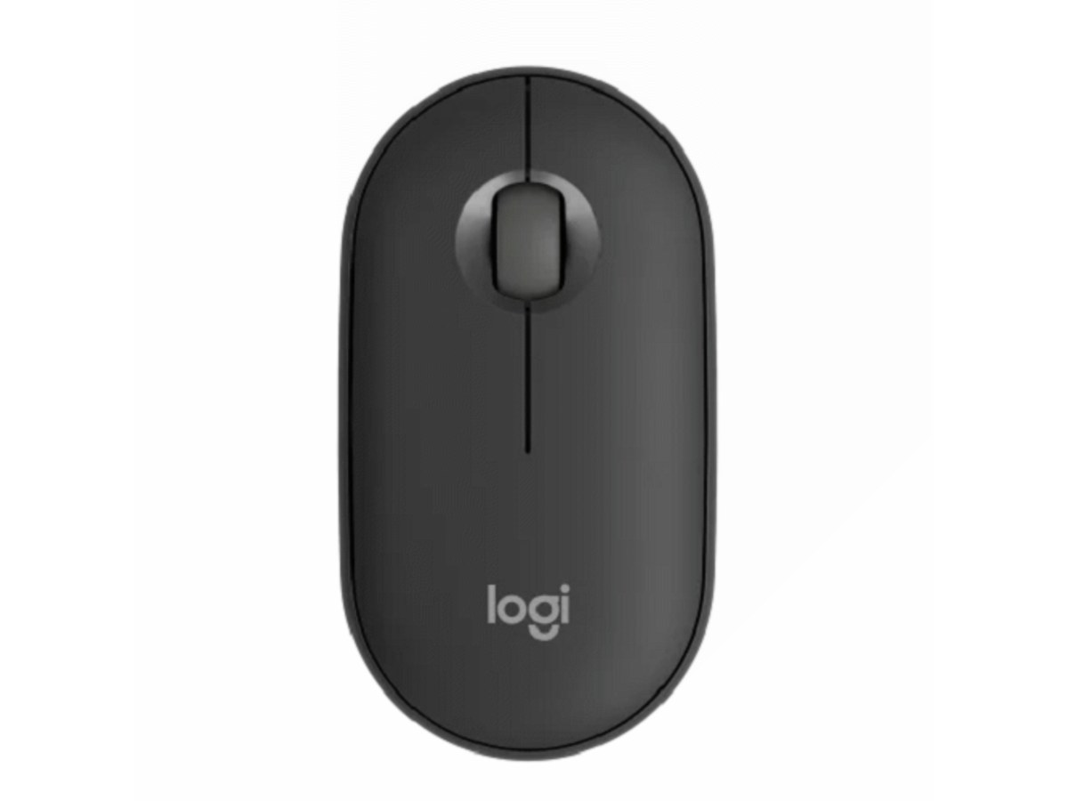 LOGITECH Pebble Mouse 2 M350s 石墨灰藍牙無線滑鼠 910-006997