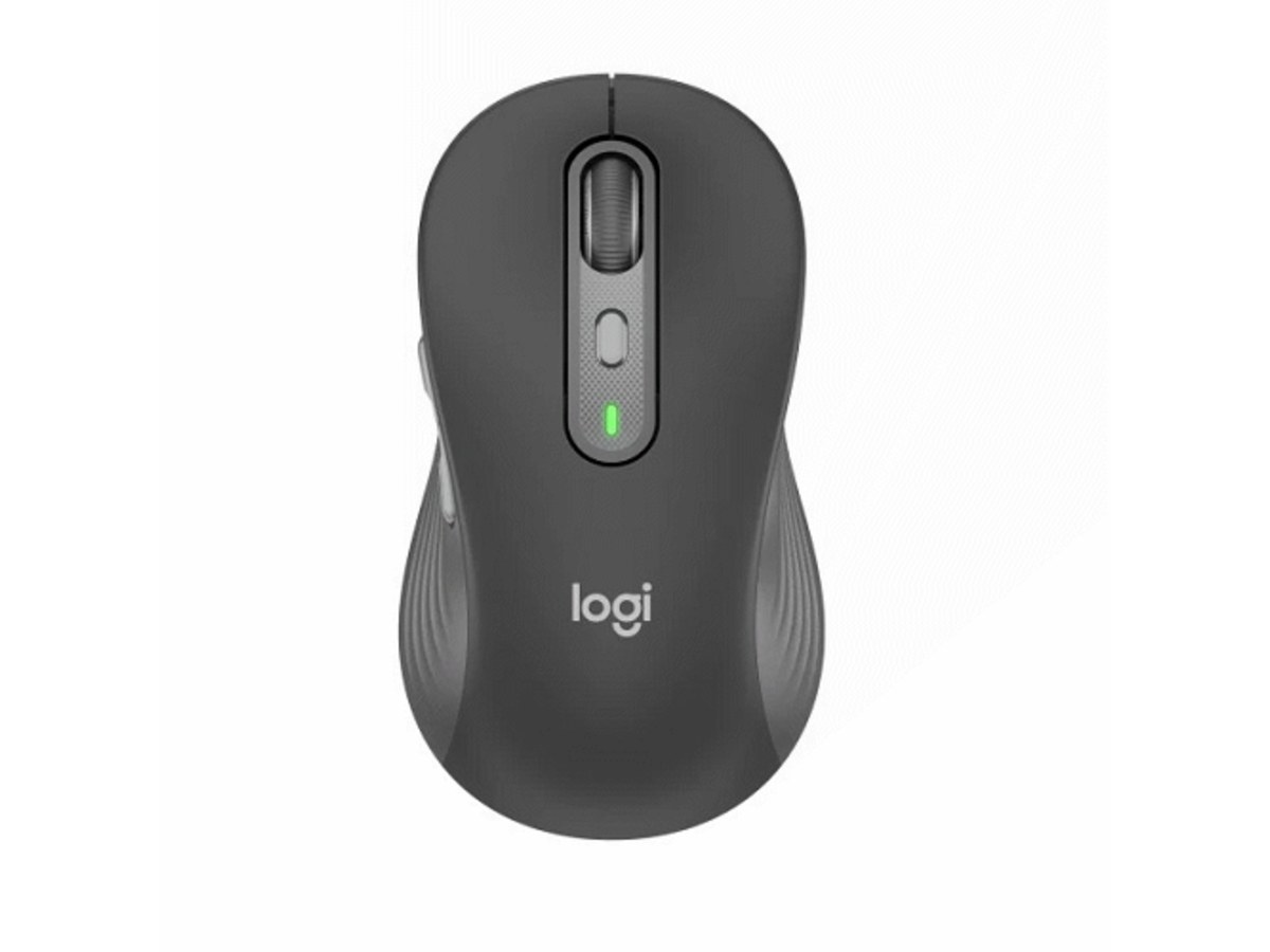 LOGITECH Signature M750 L 石墨黑大手型多工靜音無線滑鼠 910-007443