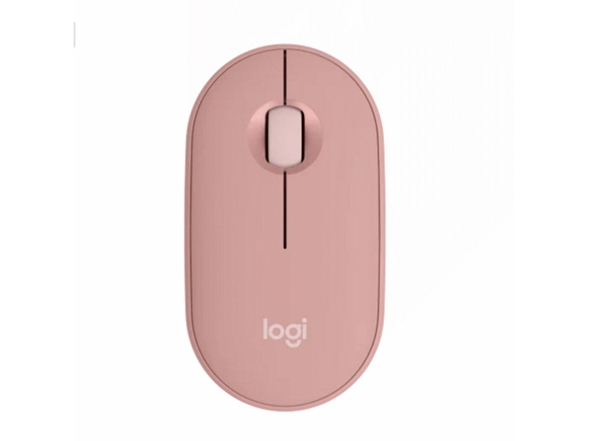 LOGITECH Pebble Mouse 2 M350s 玫瑰粉藍牙無線滑鼠 910-006996