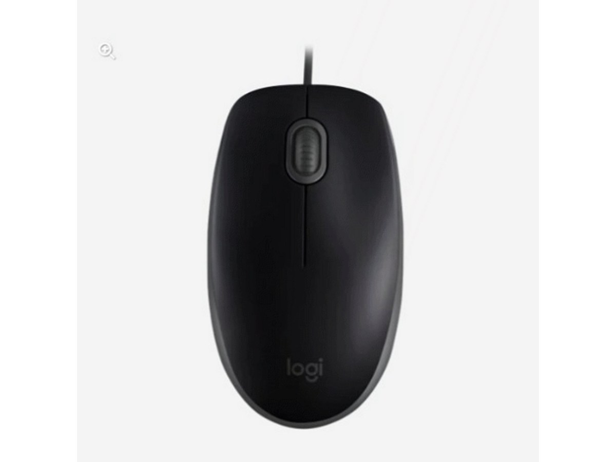LOGITECH M110 黑色USB有線靜音滑鼠 910-006761