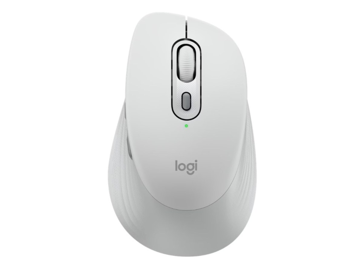 LOGITECH M840 L 大手版 珍珠白 多工靜音無線滑鼠 910-007726