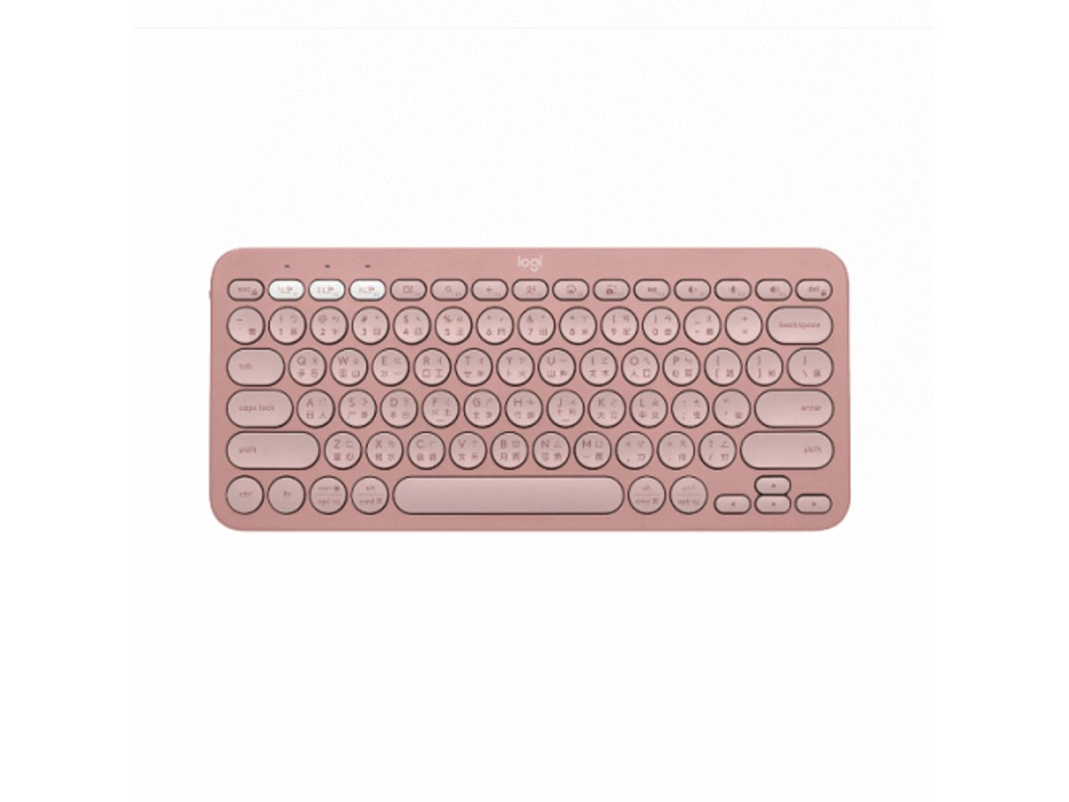 LOGITECH Pebble Keys 2 K380 玫瑰粉 跨平台藍牙鍵盤 920-011747