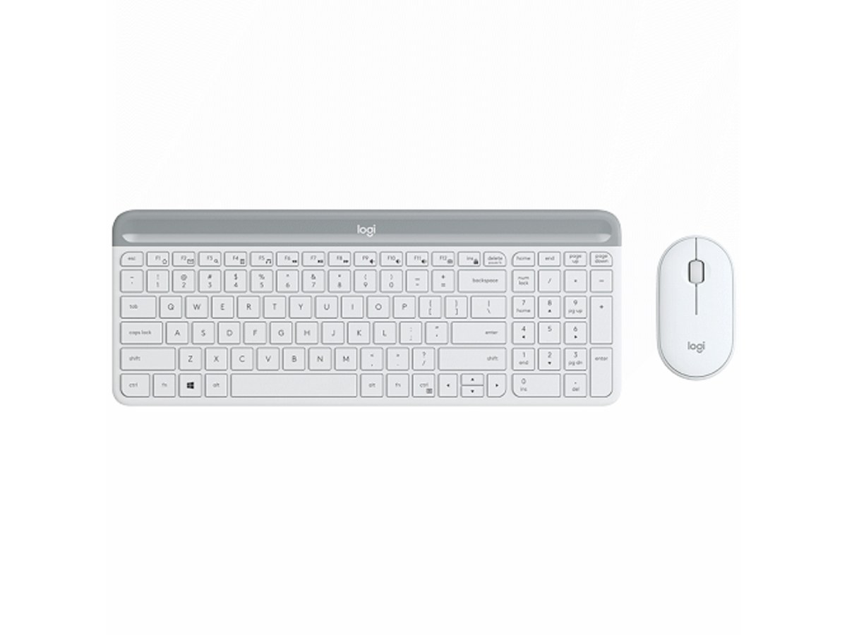 LOGITECH MK470 珍珠白 超薄無線鍵盤滑鼠組 920-009185