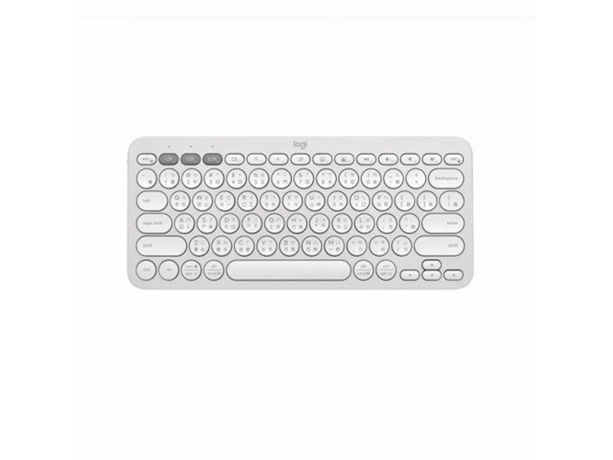 LOGITECH Pebble Keys 2 K380 珍珠白 跨平台藍牙鍵盤 920-011746