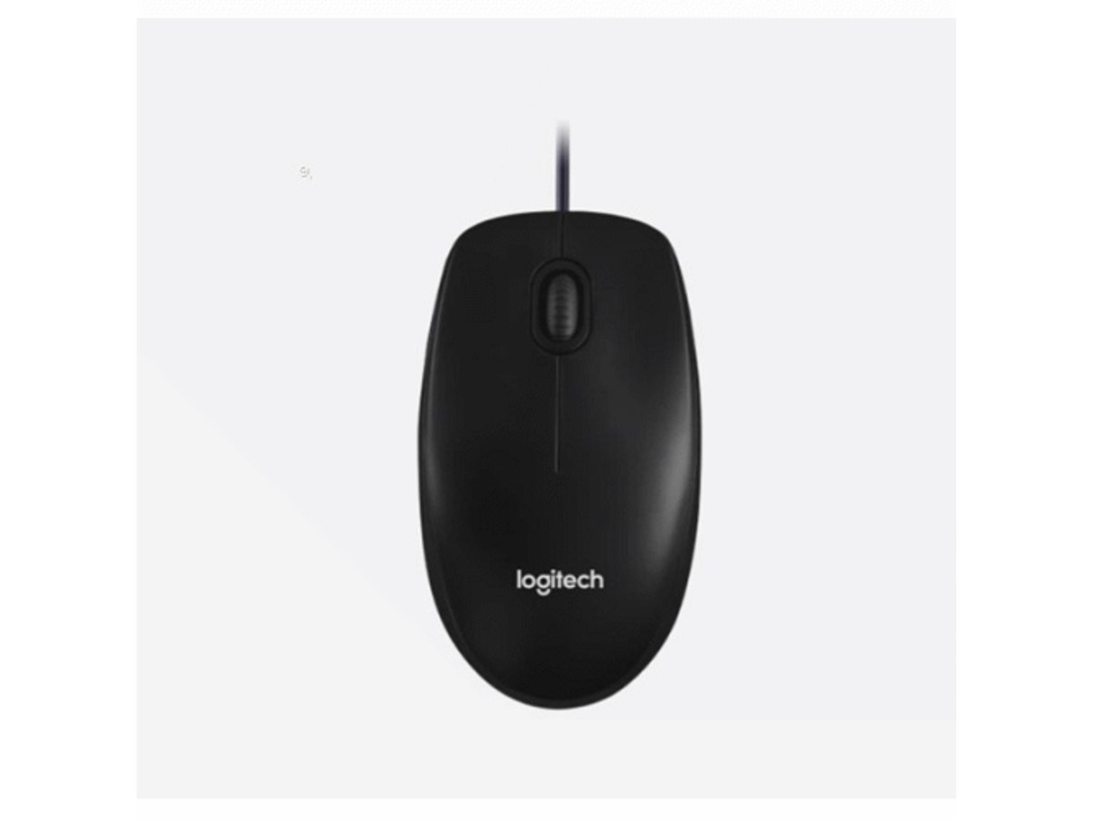 LOGITECH M100r 黑色USB有線光學滑鼠 910-006766