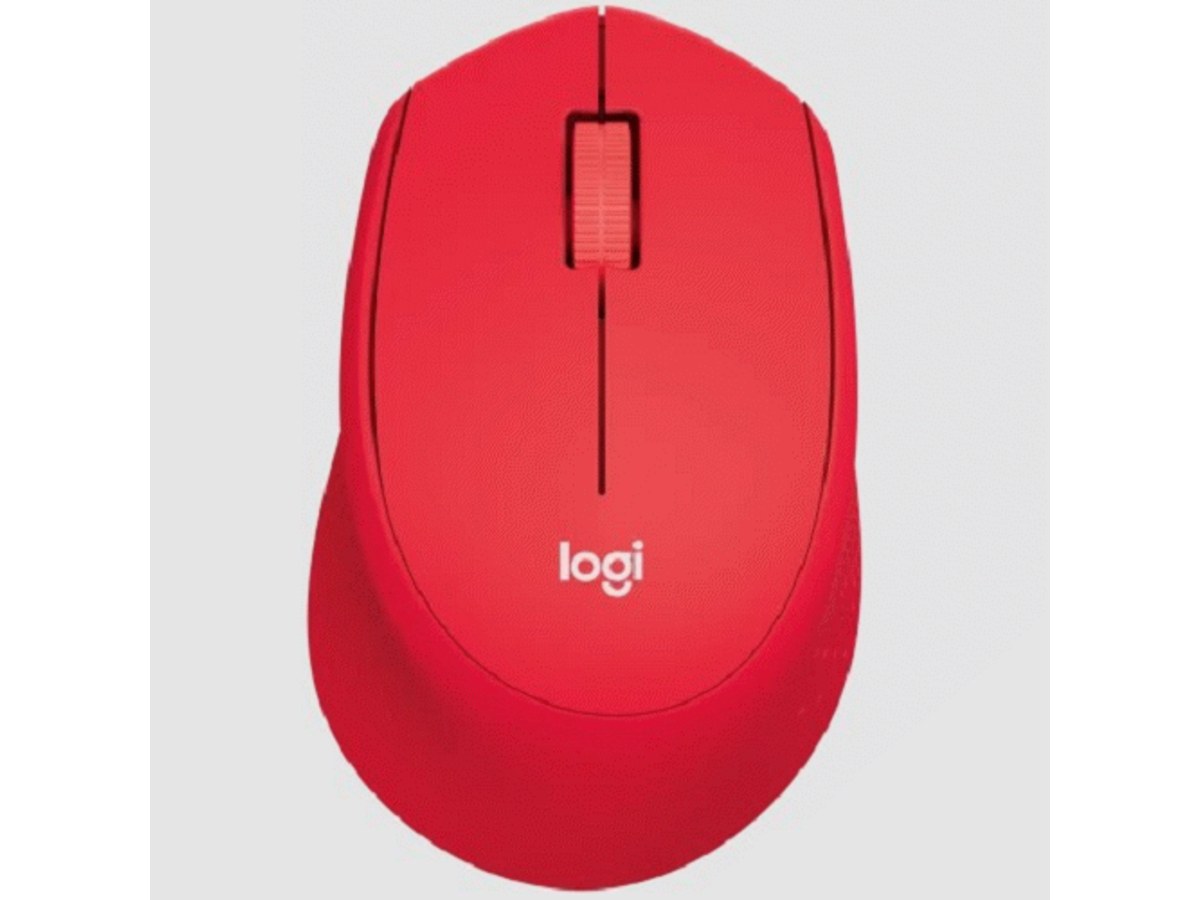LOGITECH M331 紅色無線靜音滑鼠 910-004918