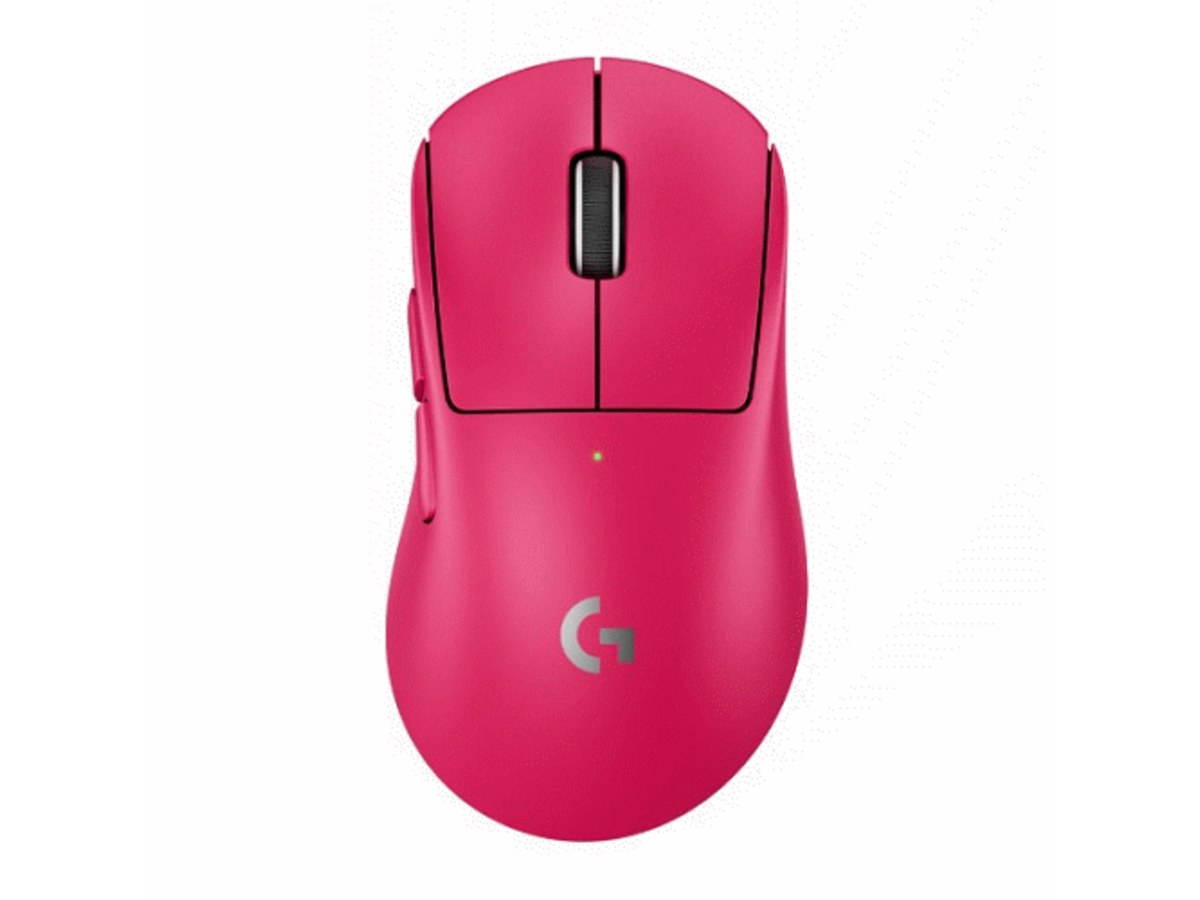 LOGITECH PRO X SUPERLIGHT 2 DEX 桃紅色右手型無線電競滑鼠 910-007376