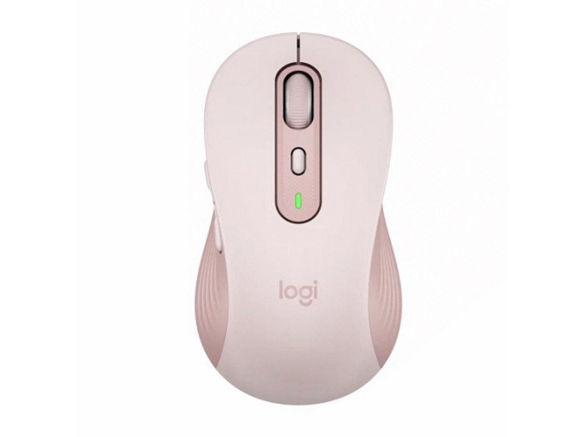 LOGITECH M750 大手版 玫瑰粉 多工靜音無線滑鼠 910-007444