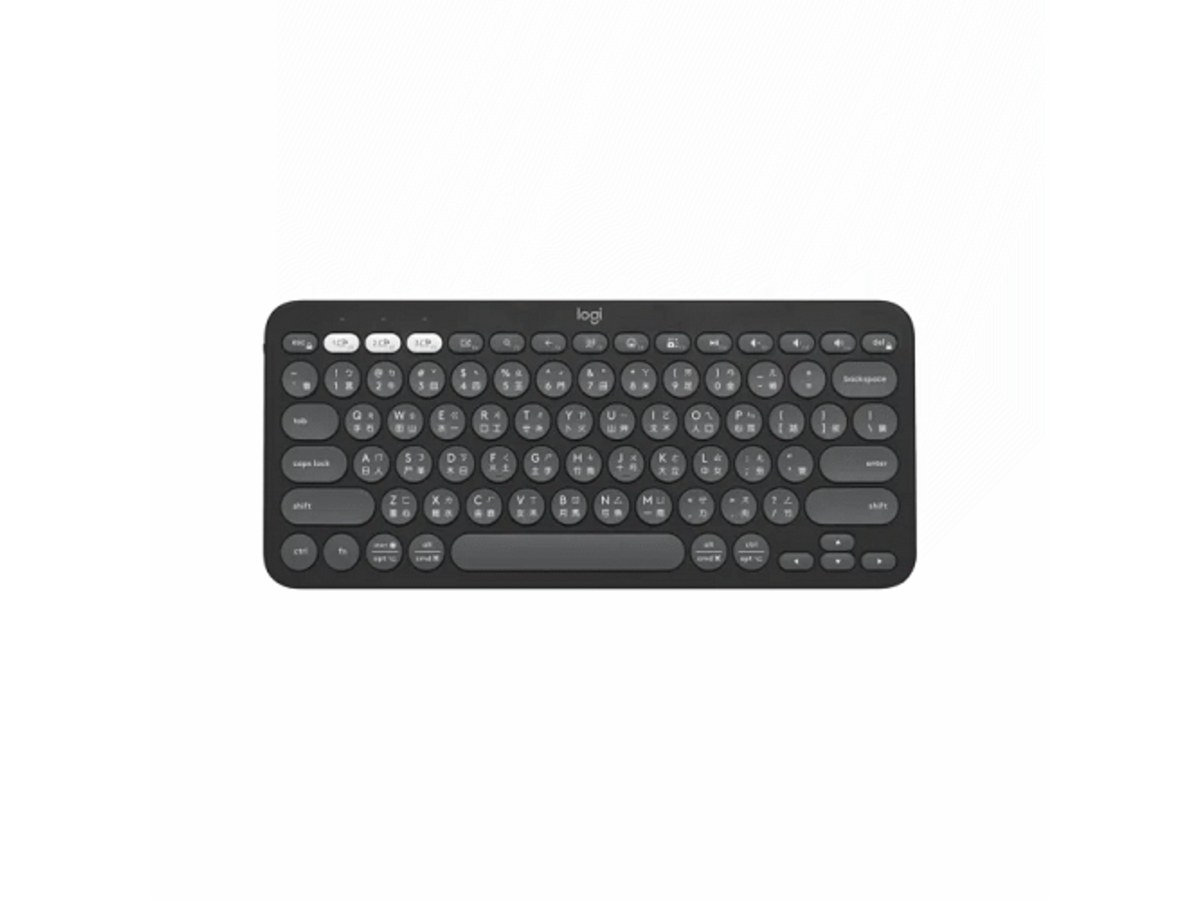 LOGITECH Pebble Keys 2 K380 石墨灰 跨平台藍牙鍵盤 920-011745