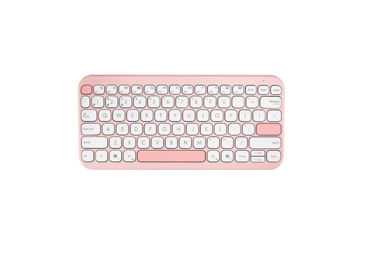 ASUS KW100 玫瑰粉無線鍵盤 90XB0880-BKB530