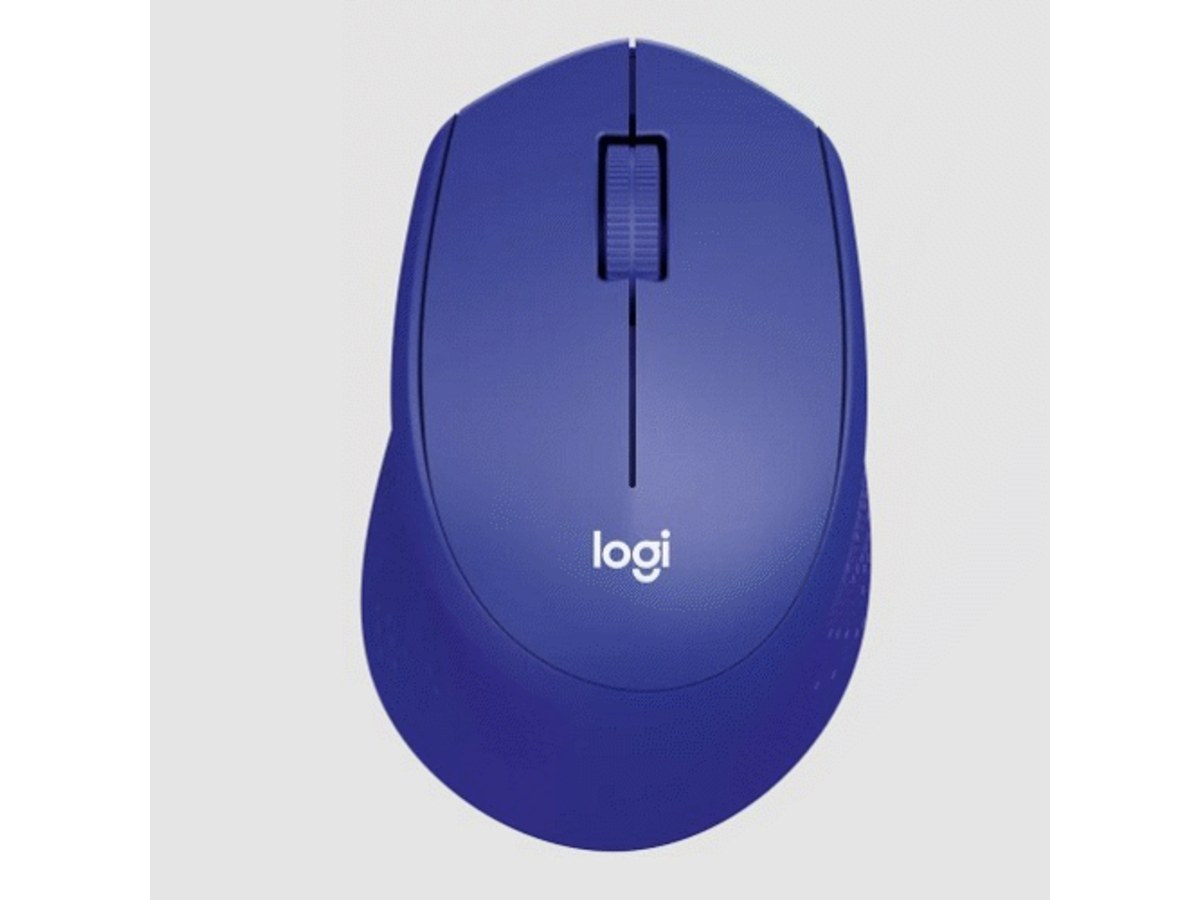 LOGITECH M331 藍色無線靜音滑鼠 910-004948