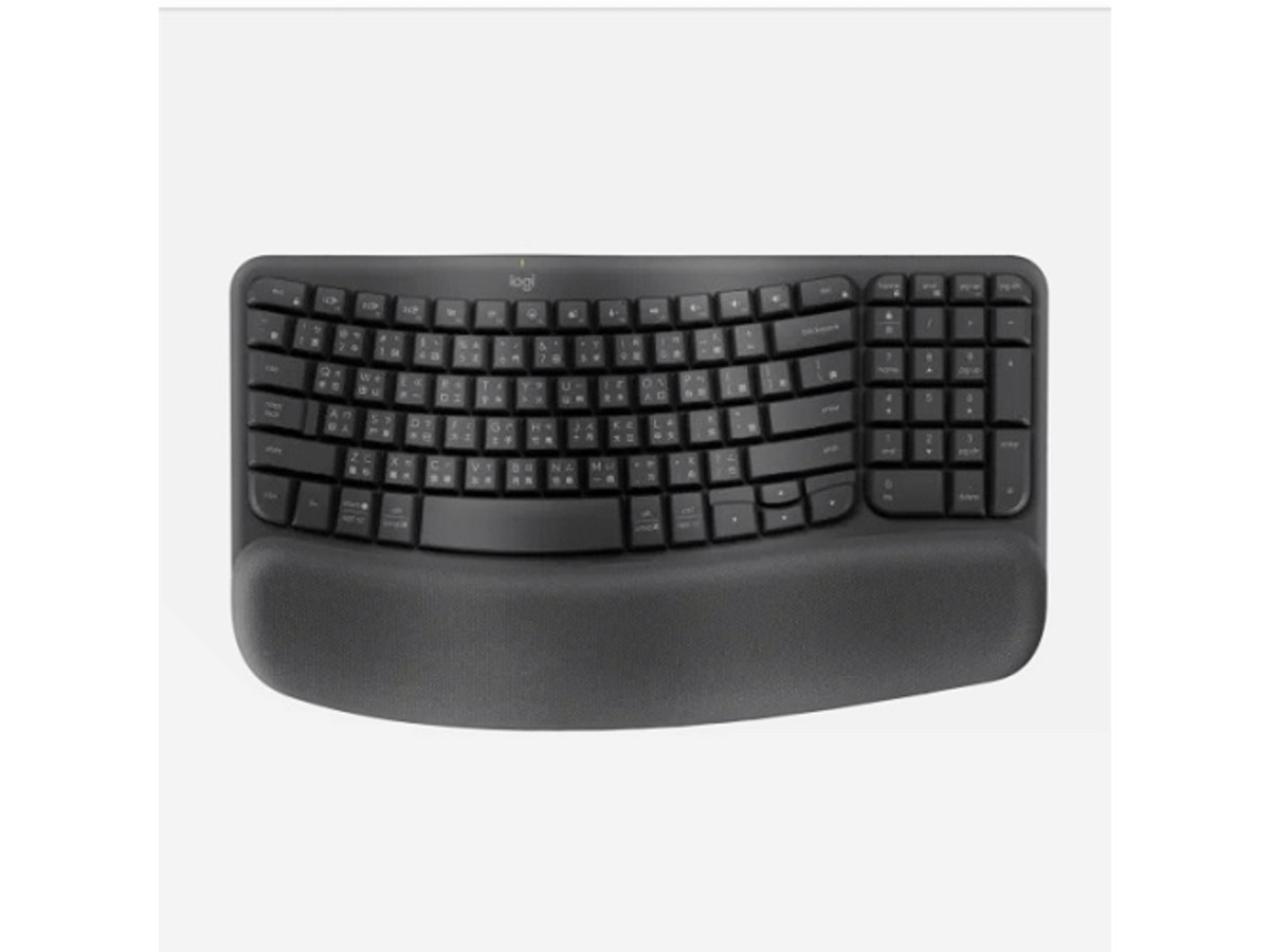 LOGITECH Wave Keys 商用版 石墨灰 無線人體工學鍵盤 920-012339