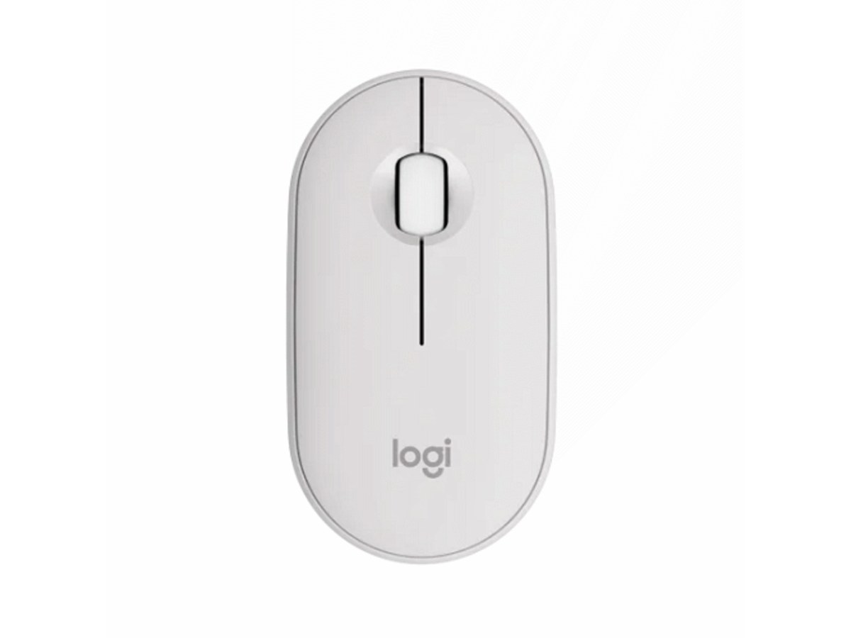LOGITECH Pebble Mouse 2 M350s 珍珠白藍牙無線滑鼠 910-006995