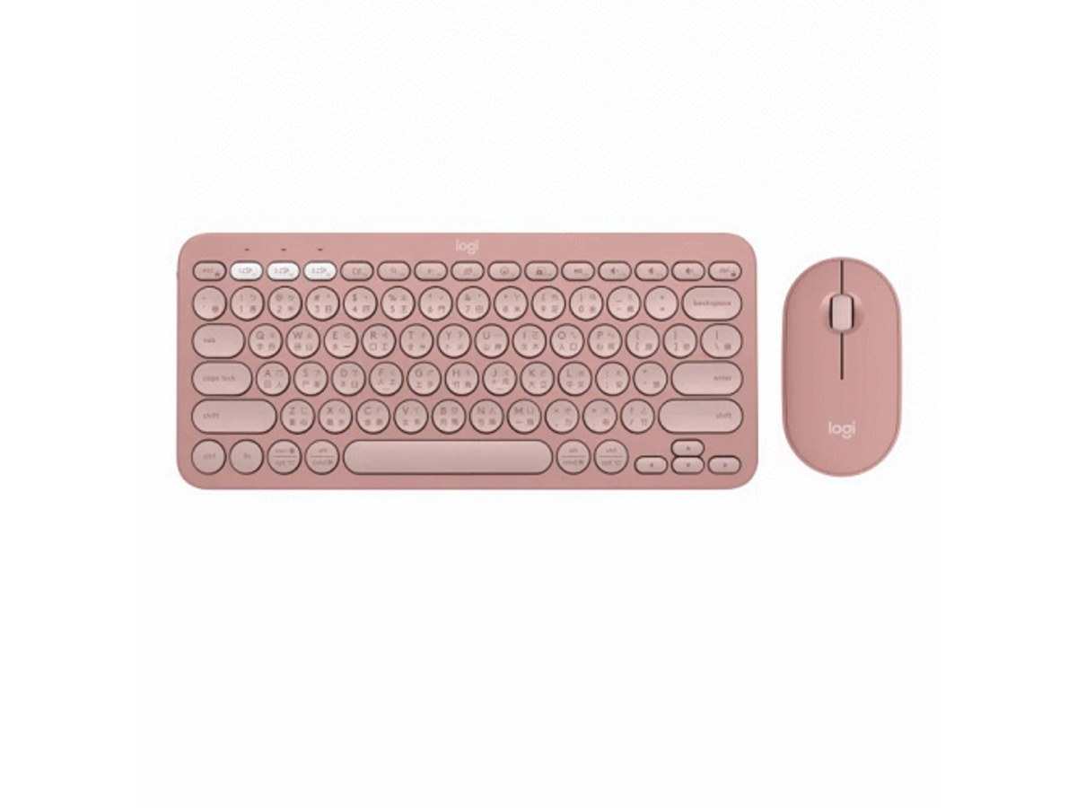 LOGITECH Pebble 2 Combo 玫瑰粉 藍牙無線鍵盤滑鼠組 920-012270