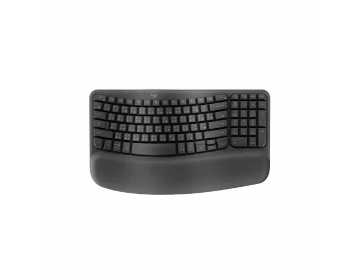 LOGITECH Wave Keys 石墨灰 無線人體工學鍵盤 920-012313