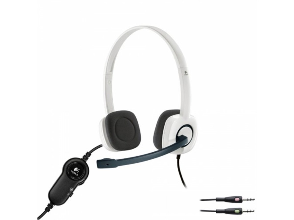 LOGITECH H150 白色立體聲有線耳機麥克風 981-000351