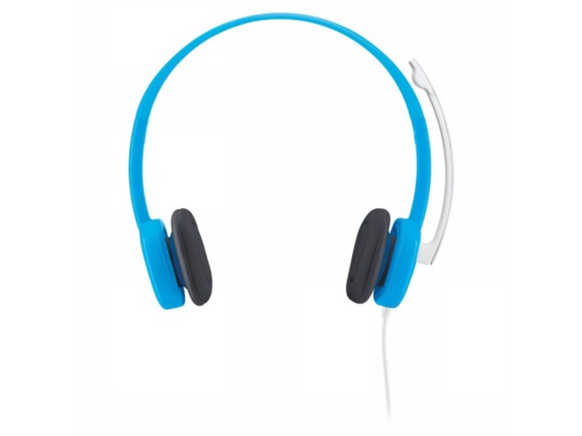LOGITECH H150 天藍色立體聲有線耳機麥克風 981-000370