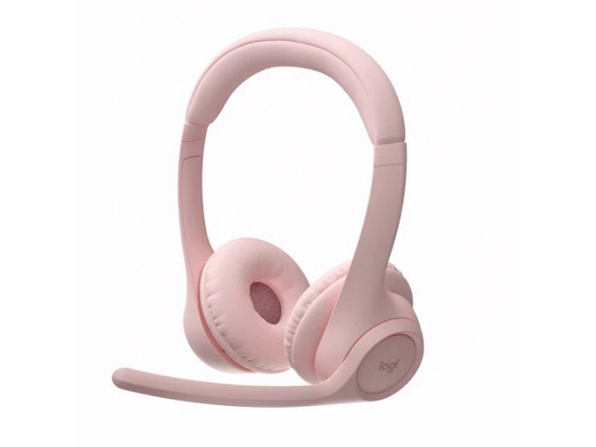 LOGITECH Zone 300 玫瑰粉藍牙無線耳機麥克風 981-001413