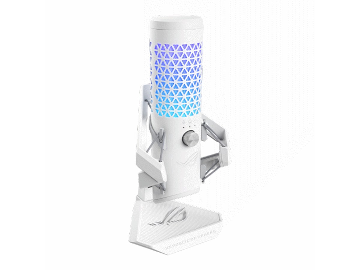 ASUS ROG Carnyx 白色25mm電容式USB電競麥克風 ROG-CARNYX-WHT