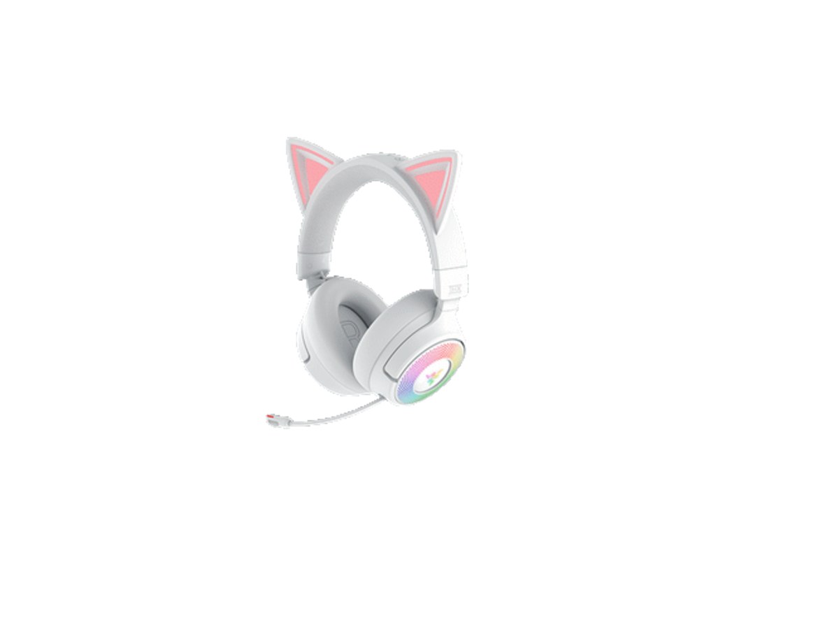 Razer Kraken Kitty V3 Pro 北海巨妖 白色RGB貓耳無線電競耳麥 RZ04-05170400-R3M1