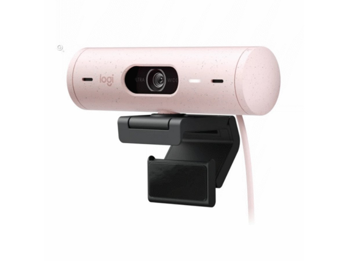 LOGITECH Brio 500 玫瑰粉1080p Full HD網路攝影機 960-001433