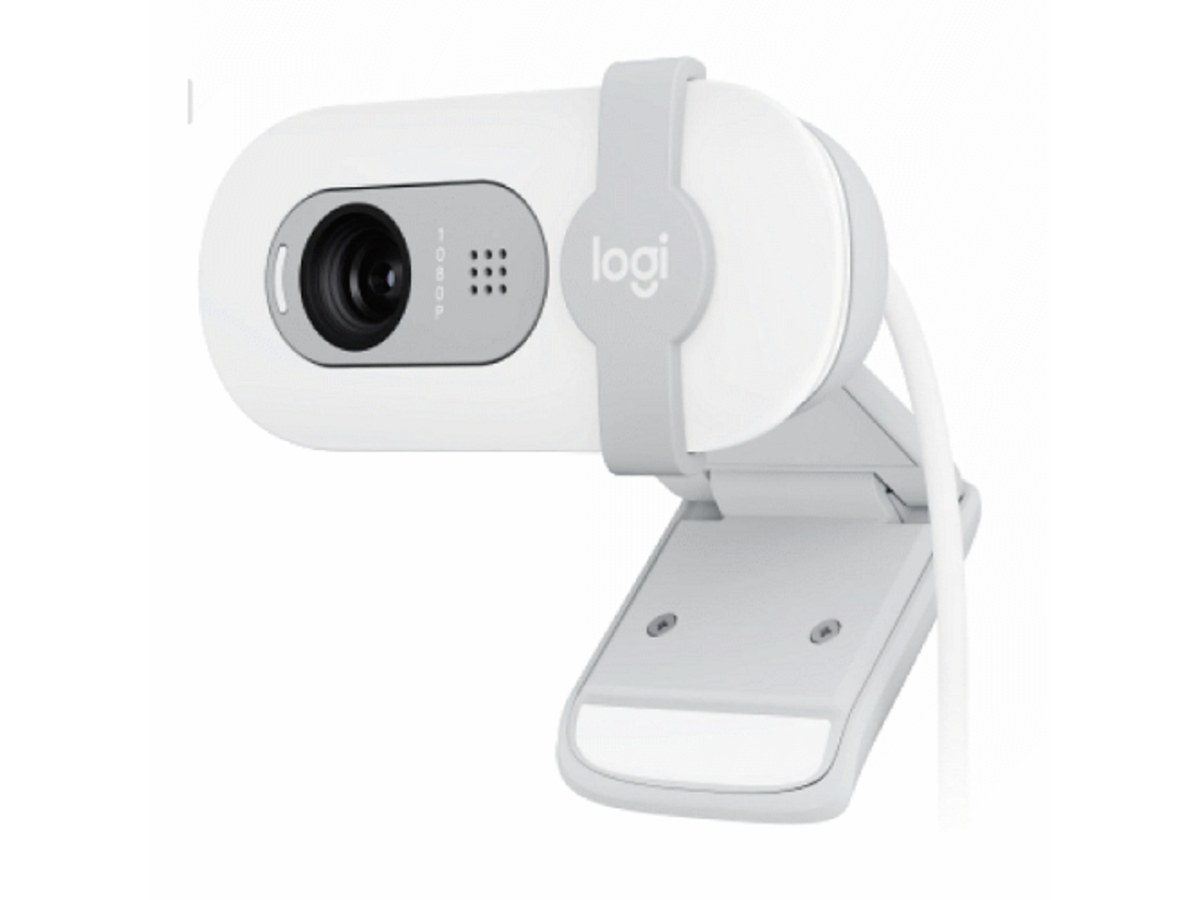 LOGITECH Brio 100 珍珠白1080p Full HD網路攝影機 960-001618