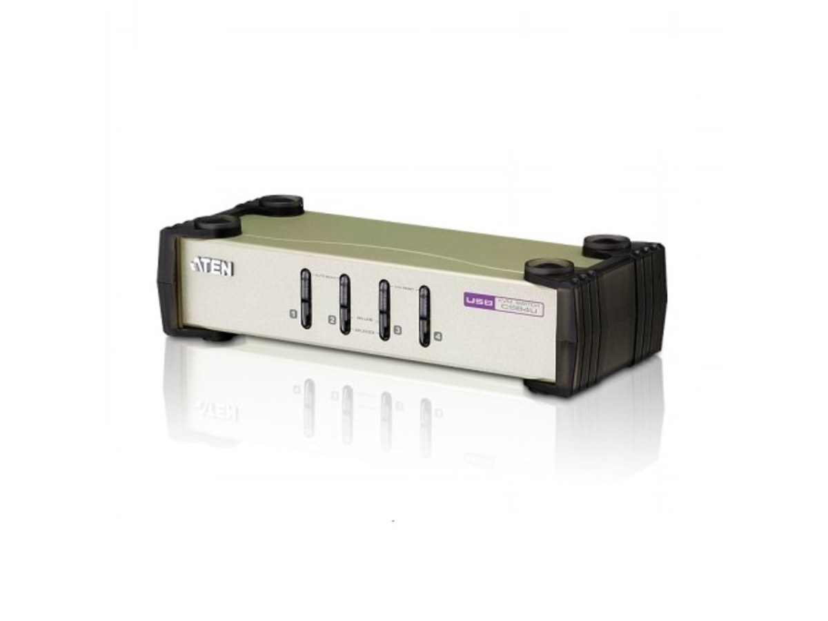 ATEN 4埠 PS/2 USB KVM 多電腦切換器 CS84U