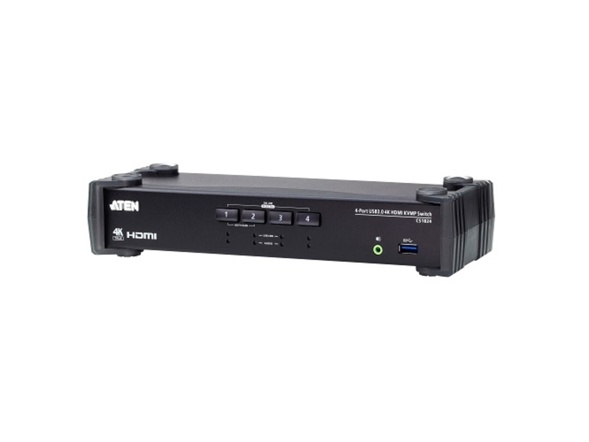 ATEN 4埠 USB 3.0 4K HDMI KVMP 多電腦切換器 CS1824