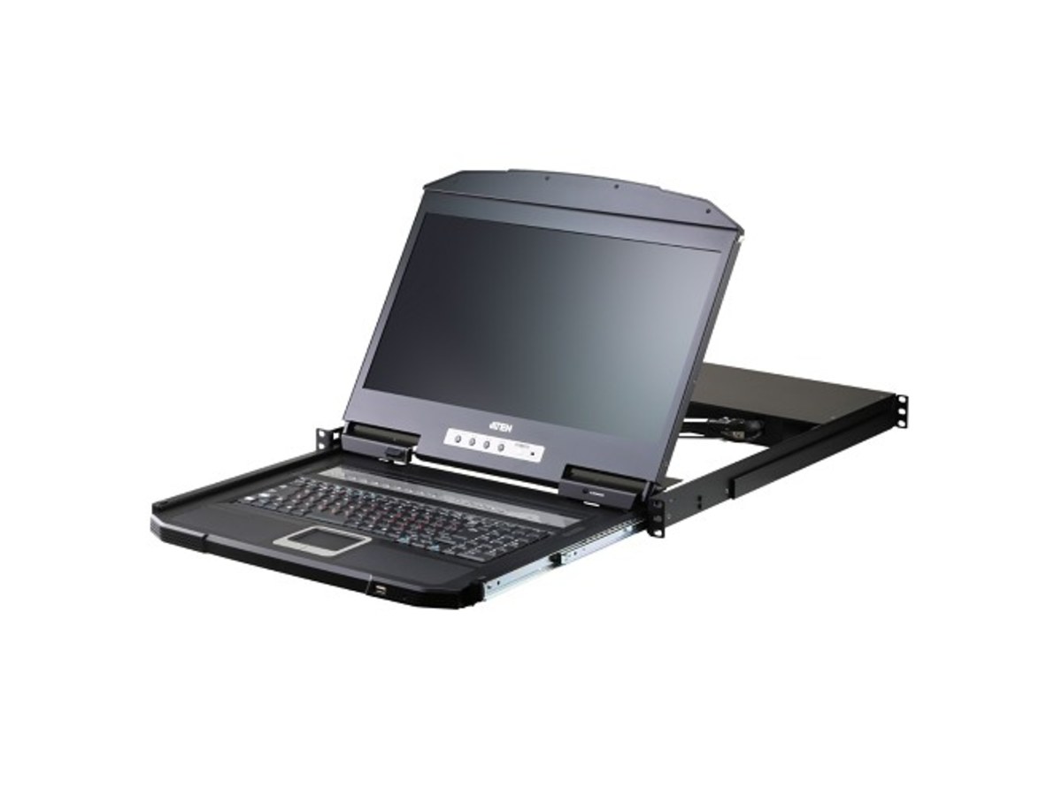 ATEN 16埠 LCD 單滑軌 KVM 多電腦切換器 CL3116NX