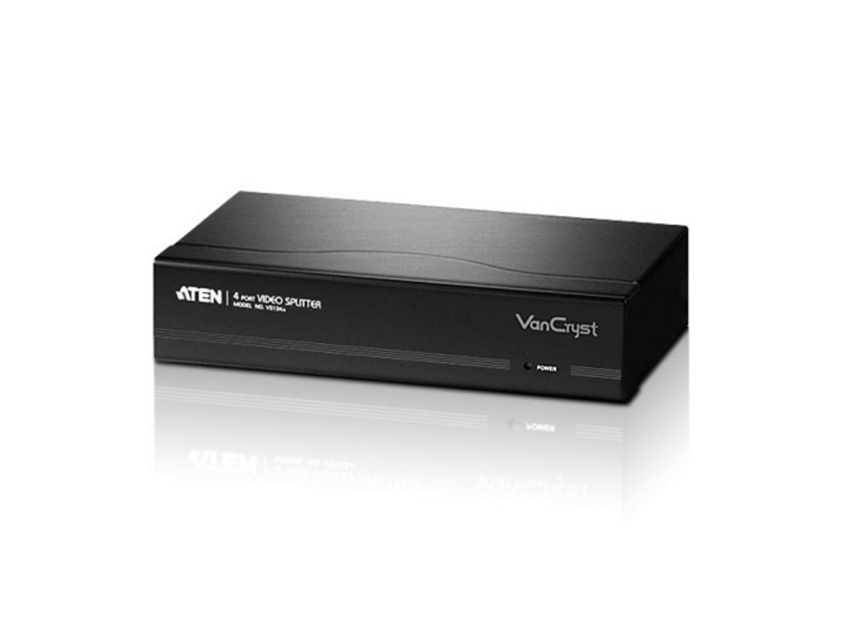 ATEN 4埠 VGA 視訊分配器 VS134A