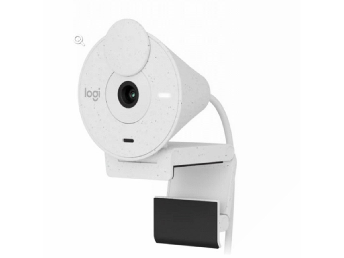 LOGITECH Brio 300 珍珠白1080p USB-C網路攝影機 960-001443