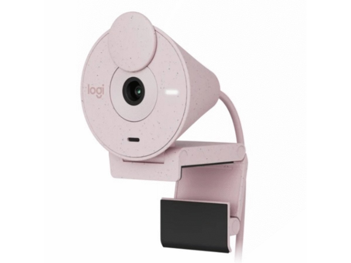 LOGITECH Brio 300 玫瑰粉1080p USB-C網路攝影機 960-001449