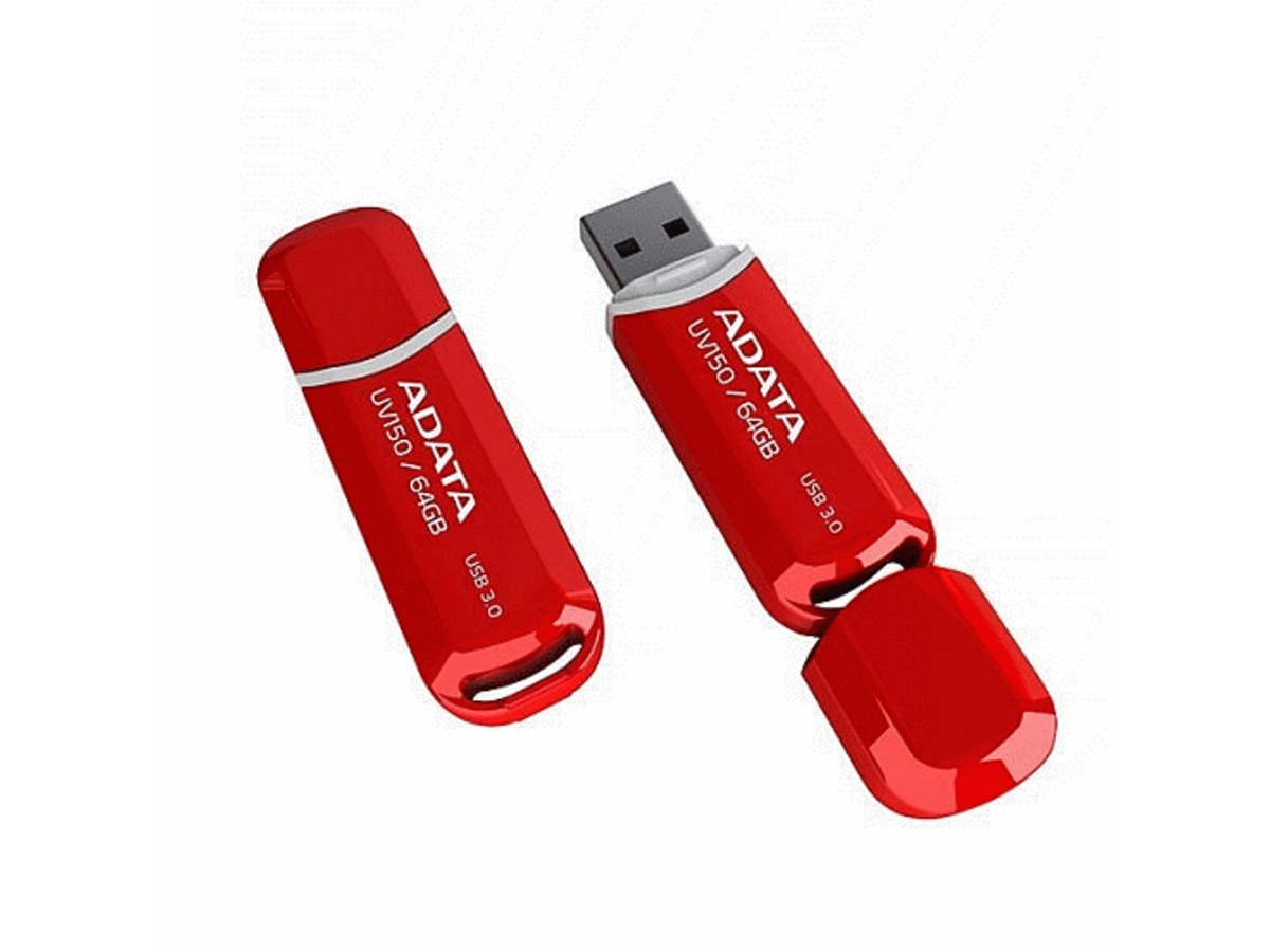 ADATA UV150 64GB USB 3.2 隨身碟 紅色 AUV150-64G-RRD