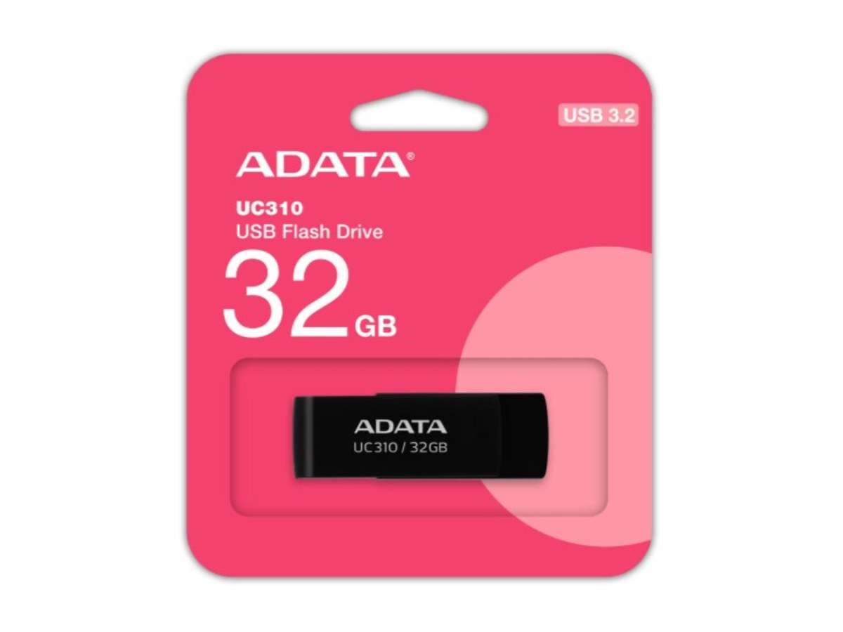 ADATA UC310 32GB USB 3.2 旋轉式隨身碟 黑色 UC310-32G-RBK