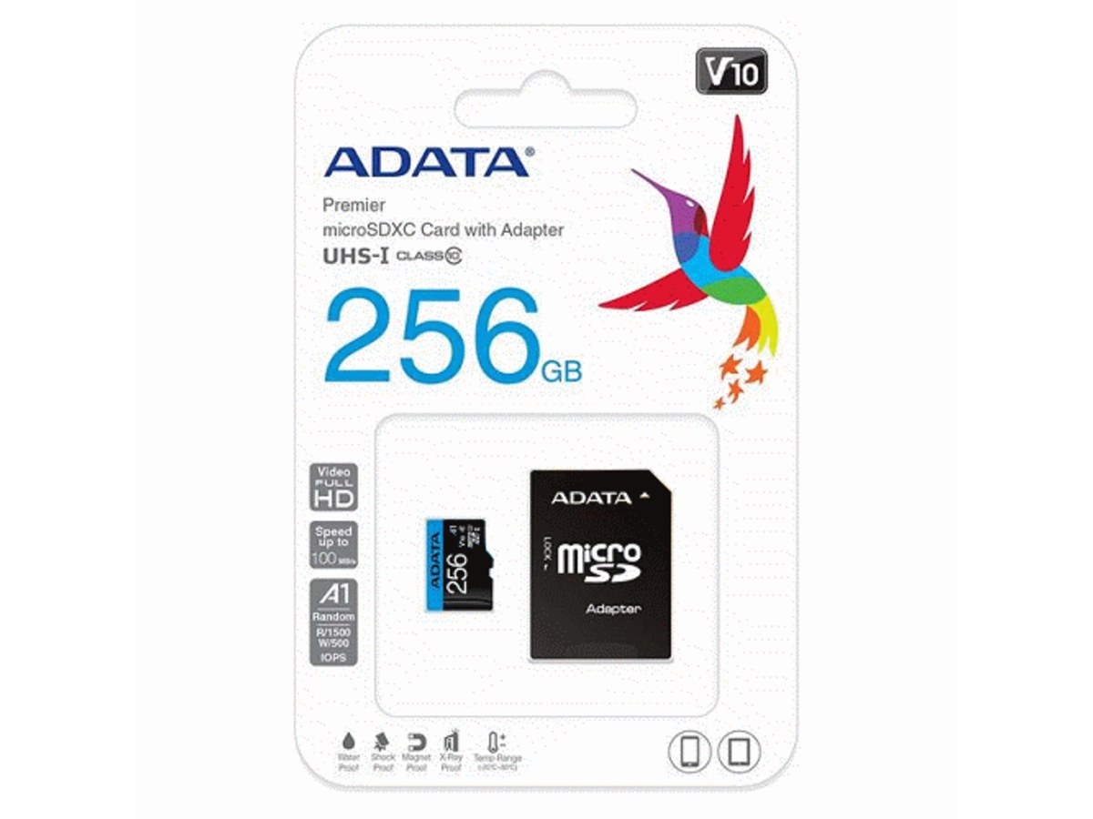 ADATA Premier 256GB microSD UHS-I Class 10 A1 記憶卡 AUSDX256GUICL10A1-RA1