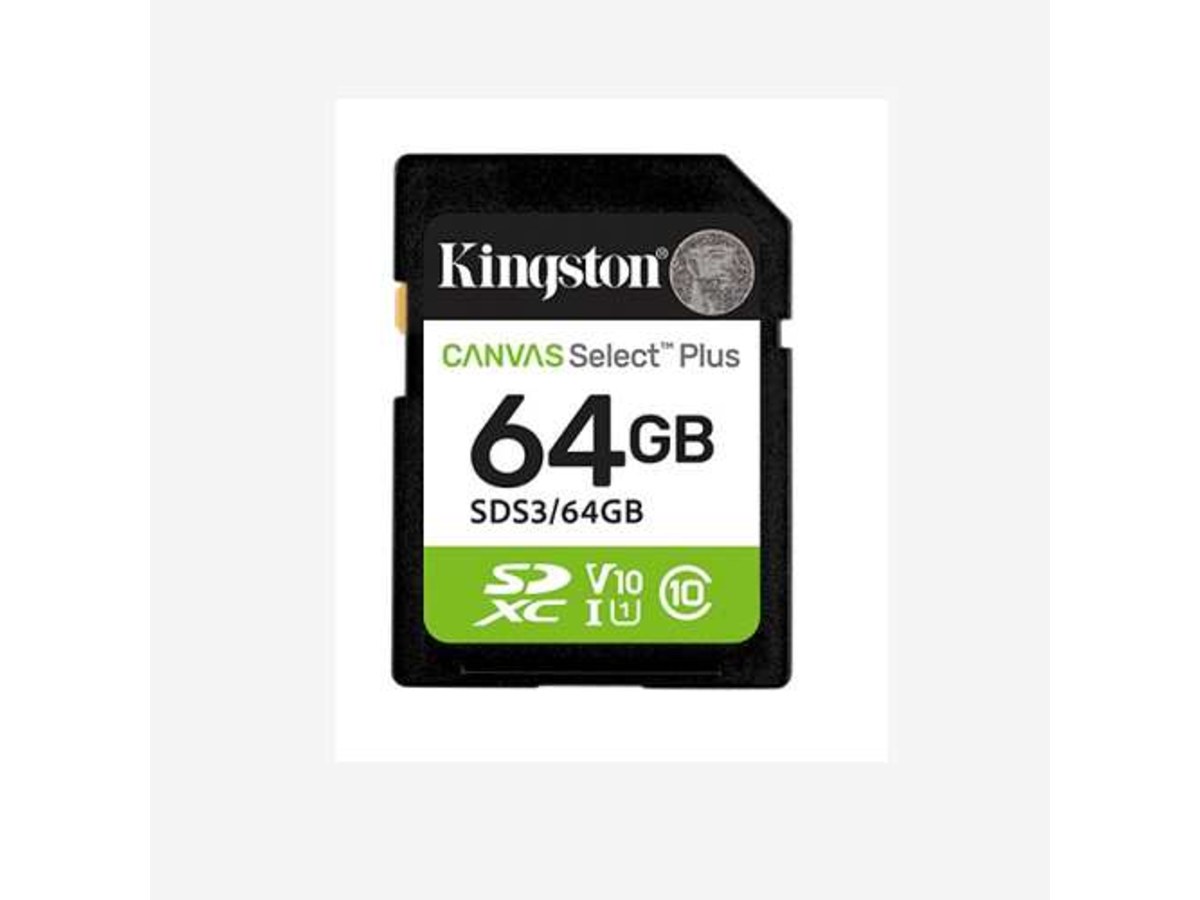 KINGSTON Canvas Select Plus Gen3 64GB 100MB/s SD 記憶卡 SDS3/64GB