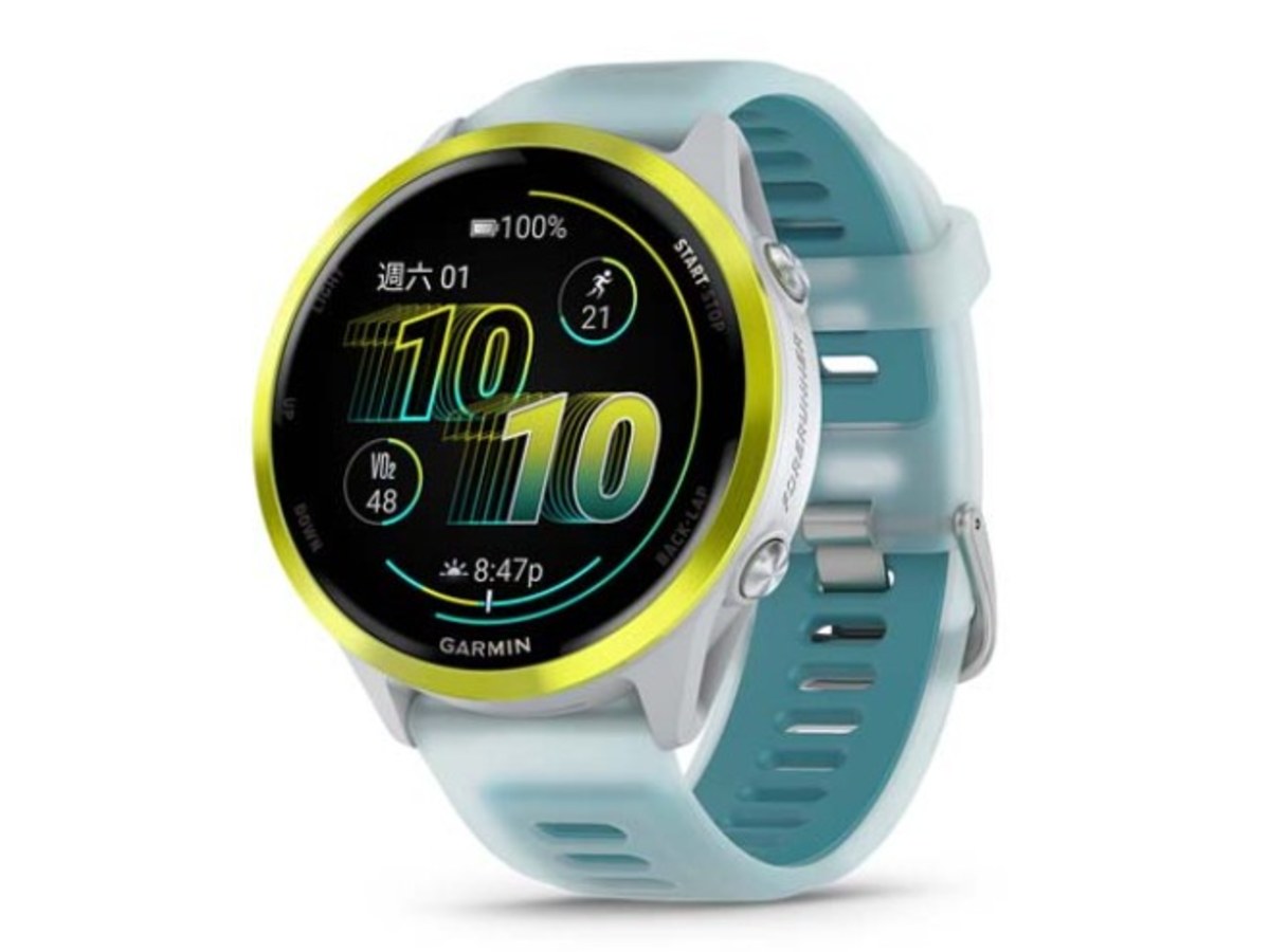 GARMIN Forerunner 570 47mm 白色亮黃 GPS跑步智慧手錶 010-02971-11